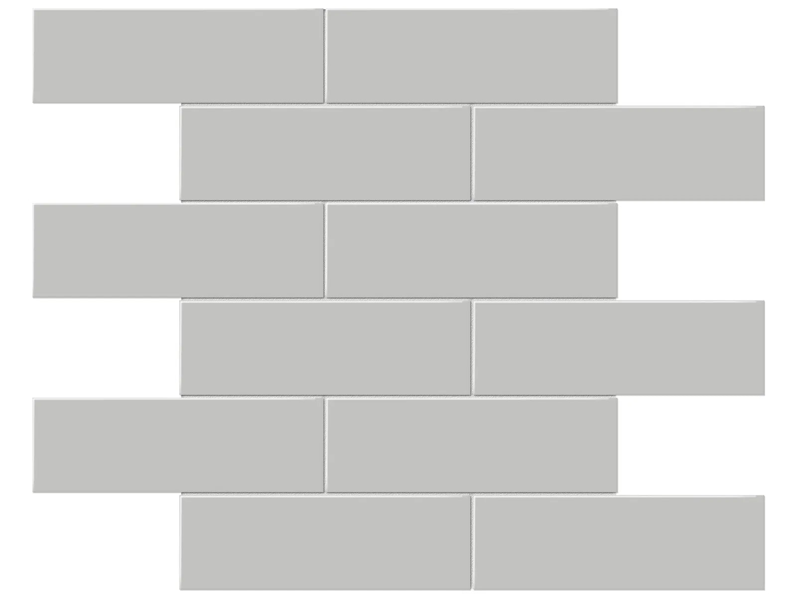 Soho Loft Grey Mosaïque - 2X6 Brick