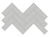 Soho Loft Gray Mosaic - 2X6 Herringbone