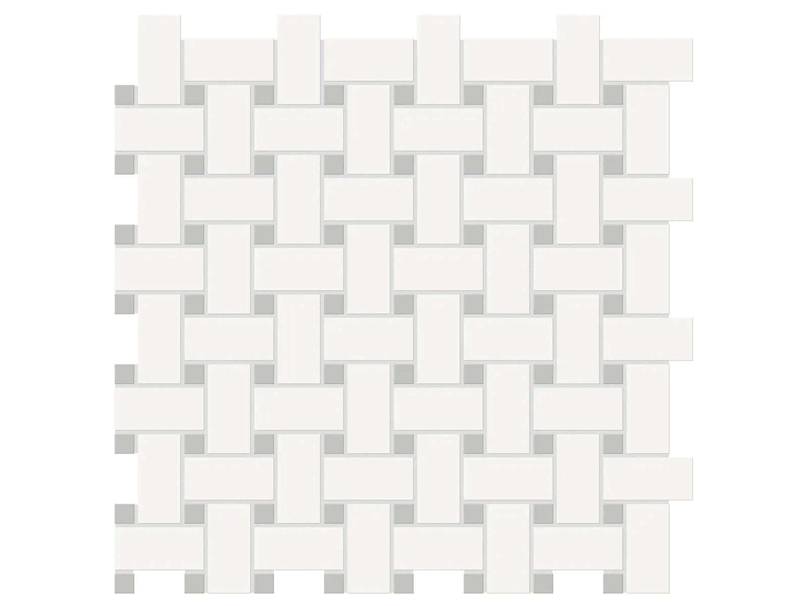 Soho Loft Grey Mosaïques - Basketweave