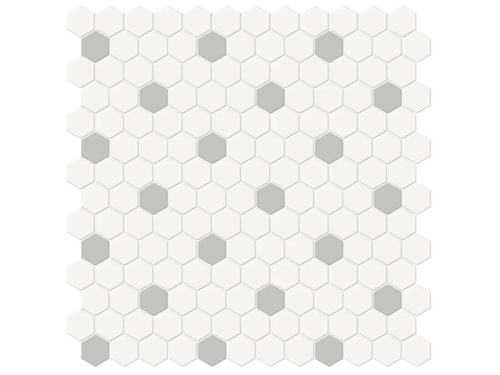 Soho Loft Gray Mosaic - Hexagon with Insert