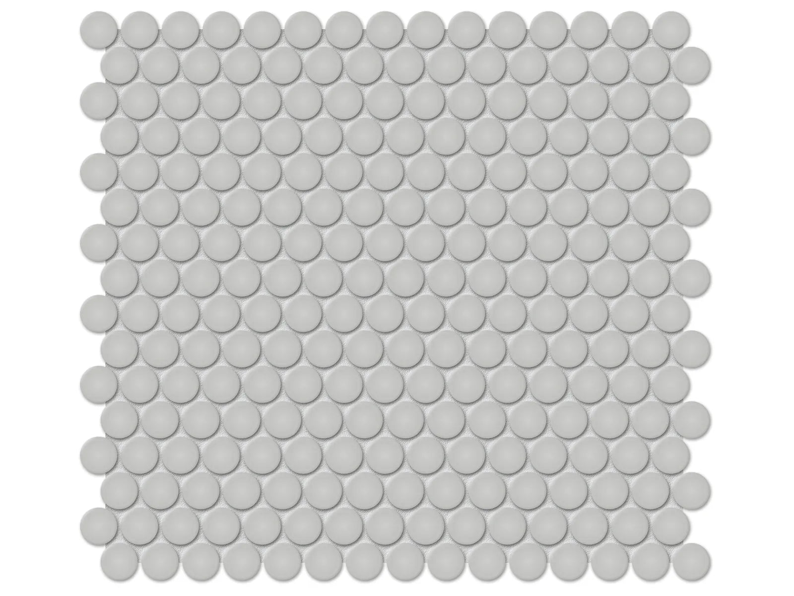 Soho Loft Gray Mosaic - 3/4" Penny Round