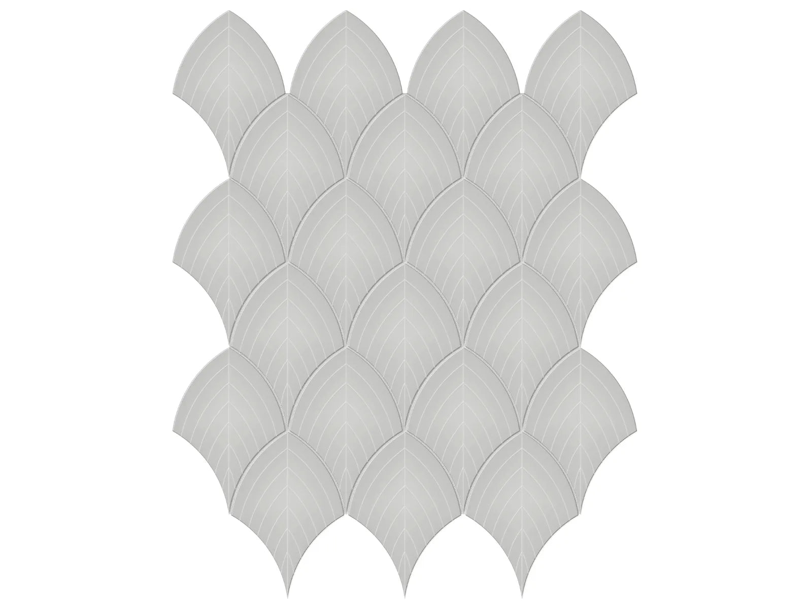 Soho Loft Gray Mosaic - Scallop