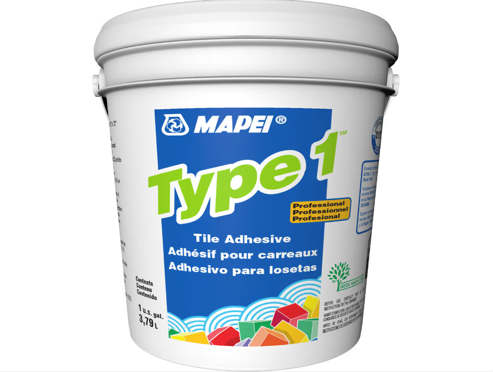 Mapei Type 1 - 3.79 L - Adhésif de qualité supérieure pour carreaux