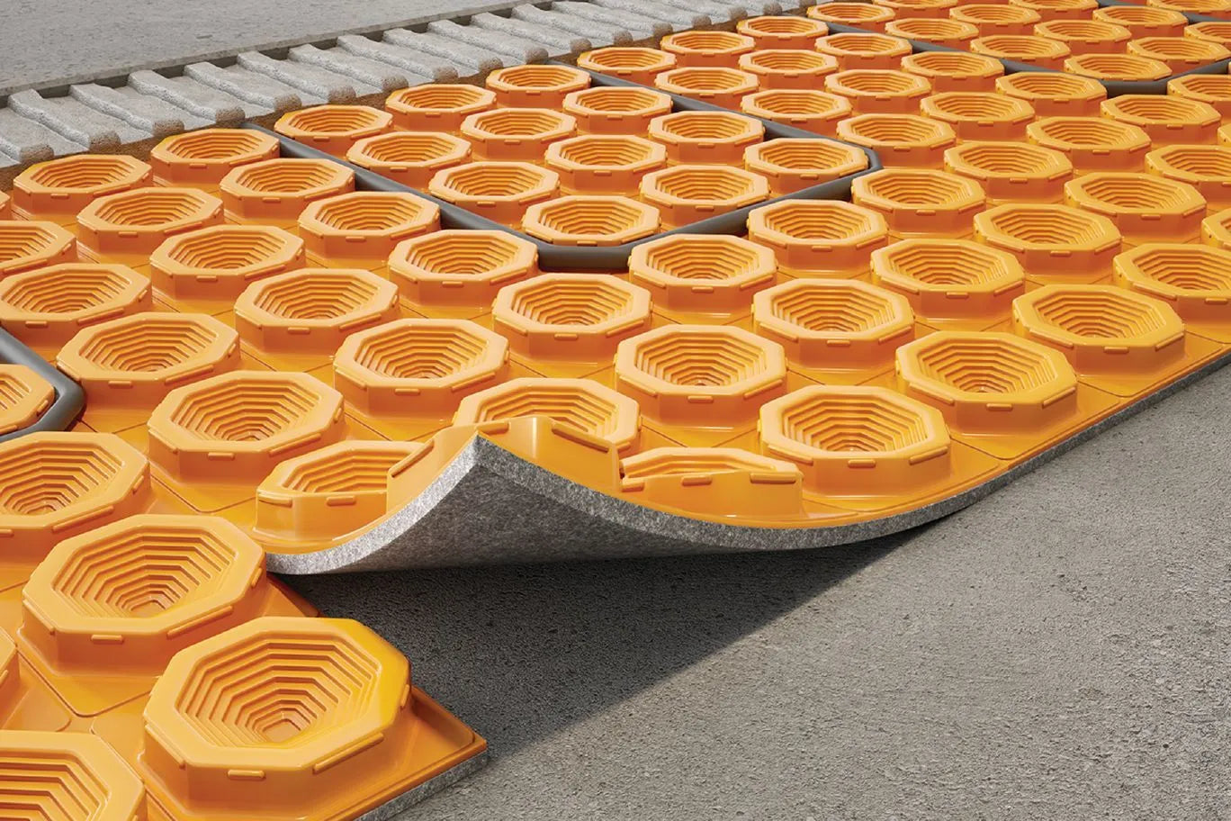 Membrane contre fissure pour plancher de céramique, Membrane Ditra  Schluter