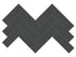 Soho Retro Black Mosaïque - 2X6 Chevrons