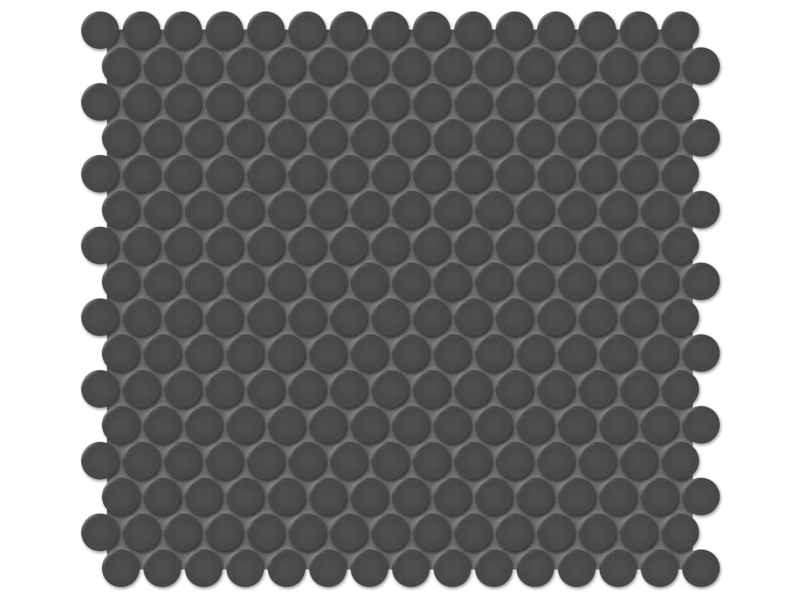 Soho Retro Black Mosaic - 3/4" Penny Round