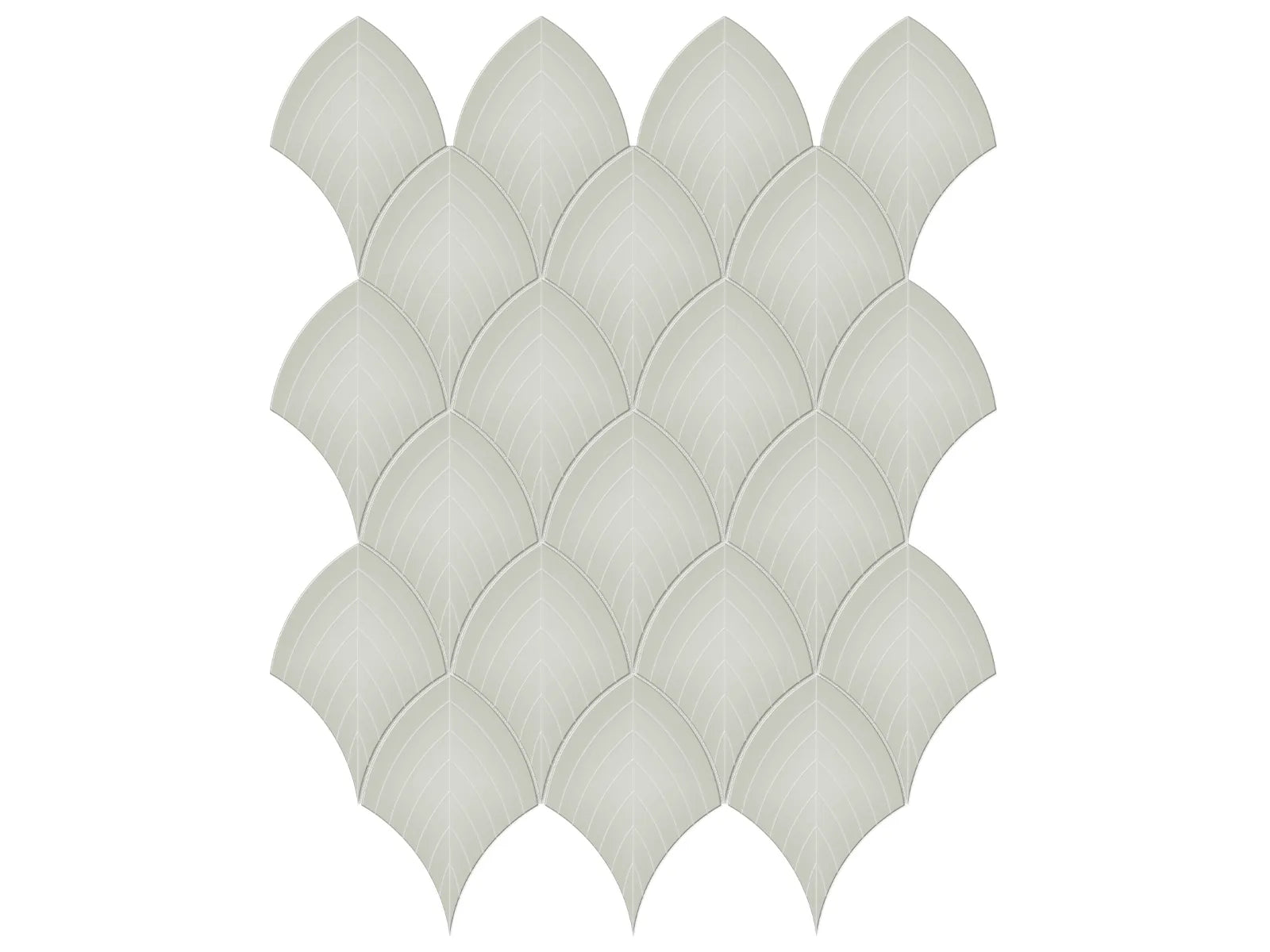 Soho Soft Sage Mosaic - Scallop