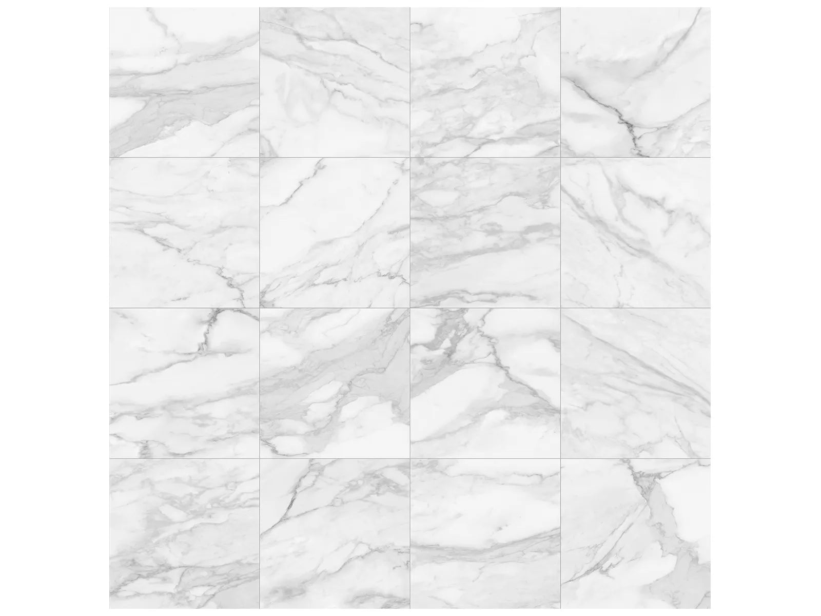 Plata Statuario Brina - 24X24 (mast or glossy)