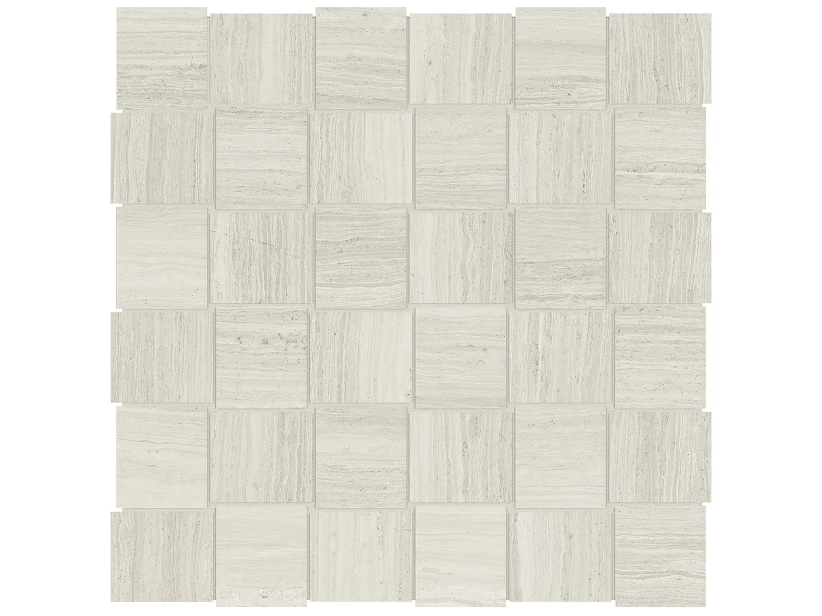 Mayfair Strada Ash Mosaïque - 2X2 Basketweave