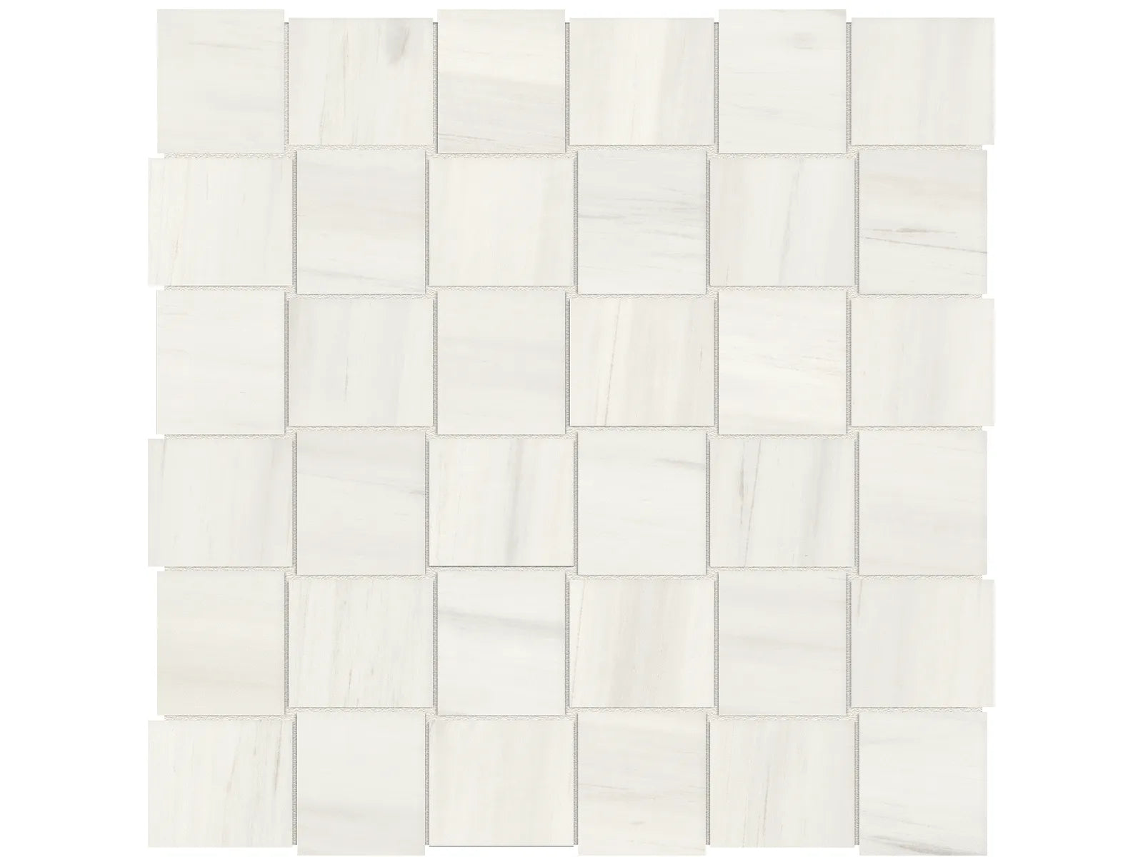 Mayfair Suave Bianco Mosaïque - 2X2 Basketweave