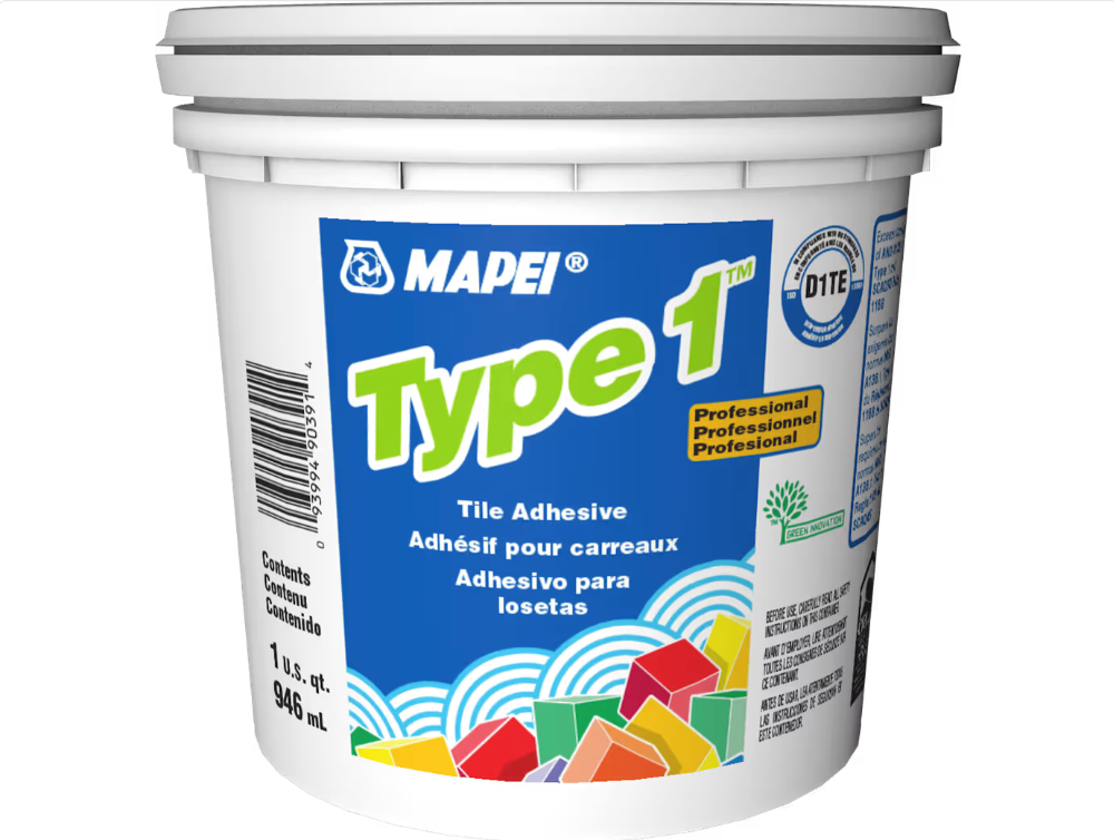 Mapei Type 1 - 946 mL - Adhésif de qualité supérieure pour carreaux