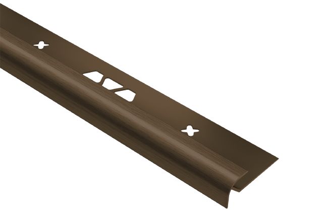 Schluter - VINPRO-RO Profilé rond aluminium anodisé bronze antique brossé 9/32" (7 mm) x 8' 2-1/2"